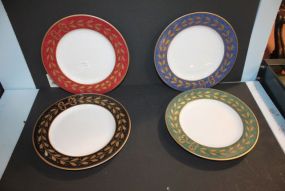 Four Mottahedeh Dinner Plates