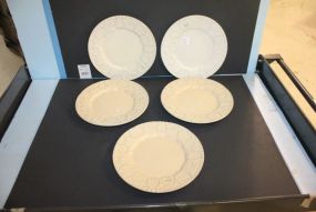 Five Isabella Pottery Dinner Plates
