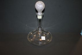 Clear Decanter with Rhinestone Stopper