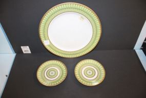 Three Philippe Rosette Dinnerware Pieces