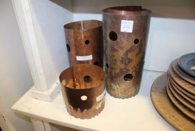 Three Copper Candle guards