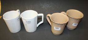 Four Pottery Mugs