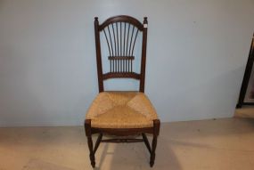 Spindle Back Rush Seat Chair