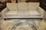 Beige Upholstered Sofa & Chair