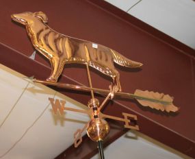 Reproduction Copper Dog Weathervane