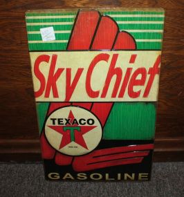 Sky Chief Texaco Metal Sign