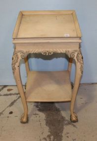Painted Chippendale Style Side Table