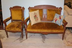 East Lake Parlor Settee and Arm Chair