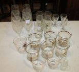 Group of Various Clear Glasses