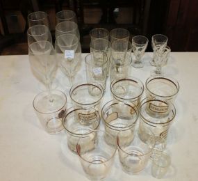 Group of Various Clear Glasses