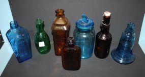 7 Various Colored Bottles
