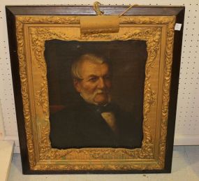 19th Century Oil Painting of Gentleman in gold frame