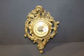 Brass Stormy Rain Wall Barometer