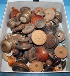 Box Lot of Wooden Knobs