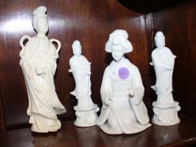 Group of Four Oriental Ladies (head and hand broken on one) 4