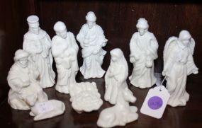 Ten Piece Miniature Porcelain Nativity Set Nativity Set