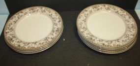 Set of Seven Royal Doulton Dinner Plates one chipped