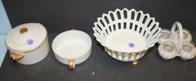 Covered Porcelain Dish, and Compote Condiment Set dish 6