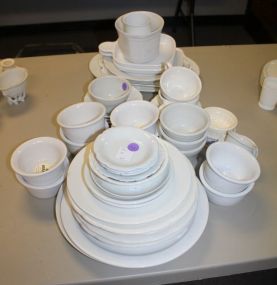 Stoneware Ramkins, Corelle Ramkins, Plates, and Platters
