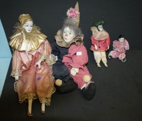Four Clown Dolls 7