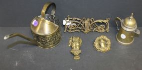 Small Brass Door Knockers, Teapot, Water pot, and Mounts Small Brass Door Knockers, 6