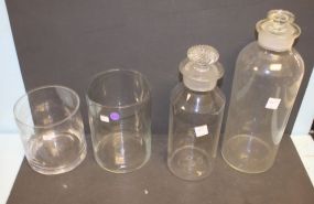 Glass Aparthacary Jars and Two Jars jars 12