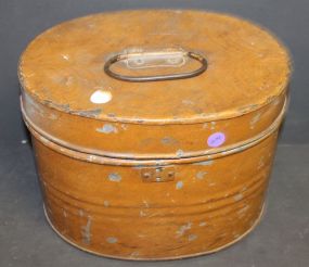 Antique Metal Hatbox Design Box 12