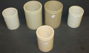 Four Stoneware Jars 4