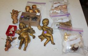 Christmas Ornaments and Gold Wall Angels 8