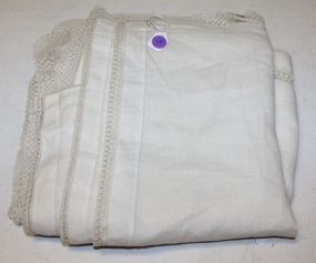 Antique Linen Tablecloth
