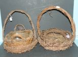 Three Old Baskets and Wreath