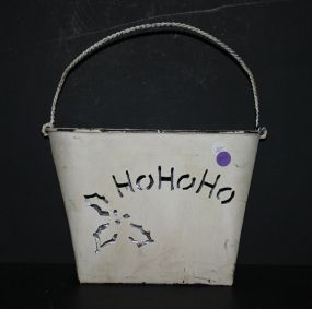 Ho Ho Ho Metal Bucket