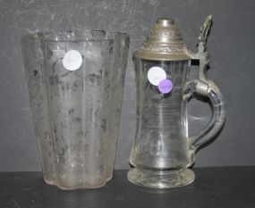 Etched Vase and Etched Stein Vase 8