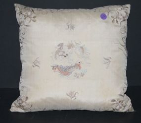 Hand stitched Silk Pillow