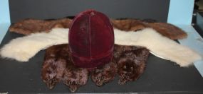 Vintage Mink Collars and Riding Cap