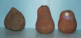 Group of Fruit Stoneware 3 pieces