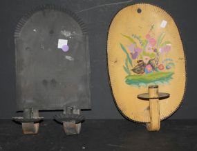 Early Tin Sconce and Painted Tin Sconce Sconce 8
