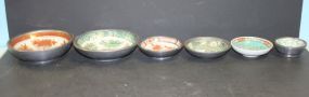 Various Size Japanese Decorative Pewter/Porcelain Bowls