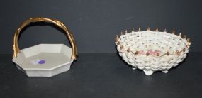Bavarian Reticulated Bowl and Fitz Floyd Candy Dish bowl 7