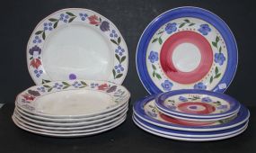 Gibson House Plates (6) and Adams Stoneware Plates (7) 10