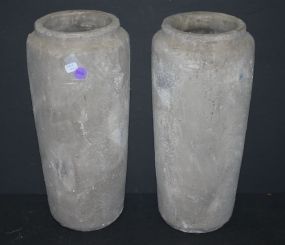Pair of Concrete Urns 14