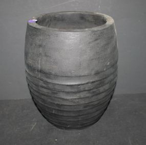 Painted Black Pottery Pot 9