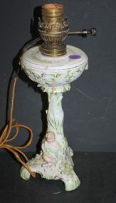 Small Figural Hand Painted Lamp