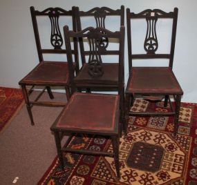 Four Carved Back Parlor Chairs matches lot #624