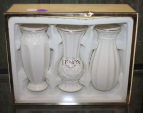 Three Lenox Pieces Vases in box