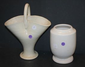 Pottery Vase and Planter vase with handle