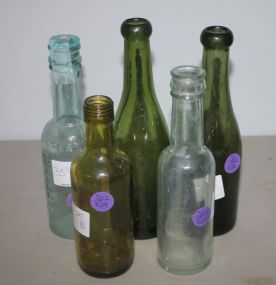 5 Glass Bottles bottles
