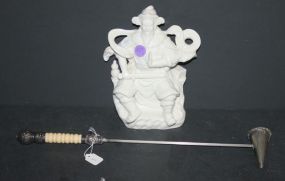 Porcelain Samurai and Candle topper