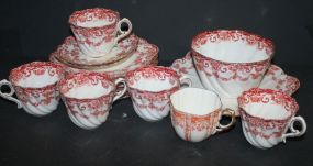 Set of China England marked, 6 cups, saucers, 8 plates, and bowl.
