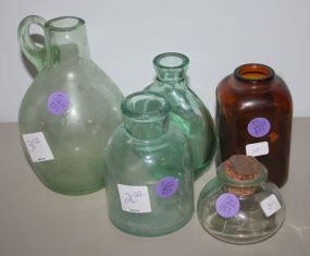 5 Glass Bottles